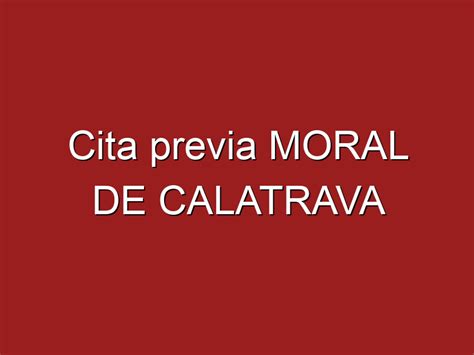 Citas sexuales Moral de Calatrava